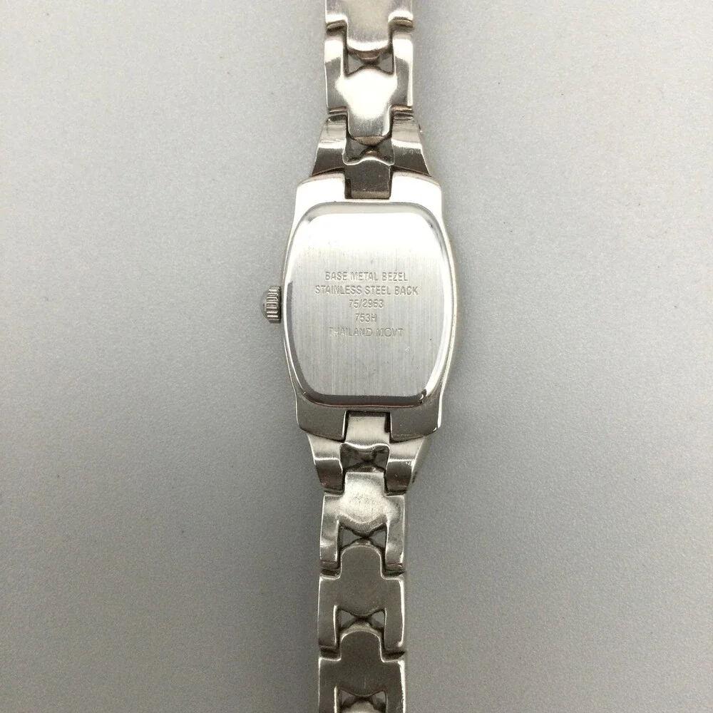 Armitron Womens Watch 17mm Blue Dial Faceted Crystal New Battery 7.25